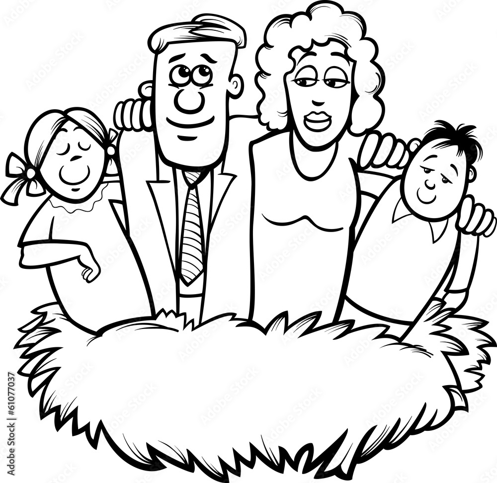 family nest cartoon coloring page family nest cartoon coloring page