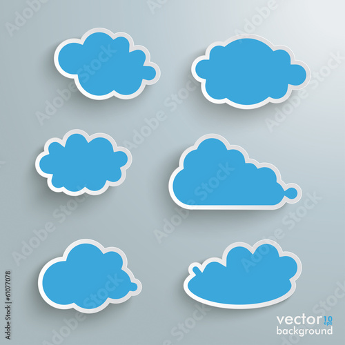 Blue Clouds Set