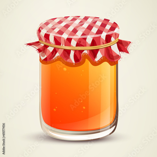 Vector Illustration of Homemade Jam