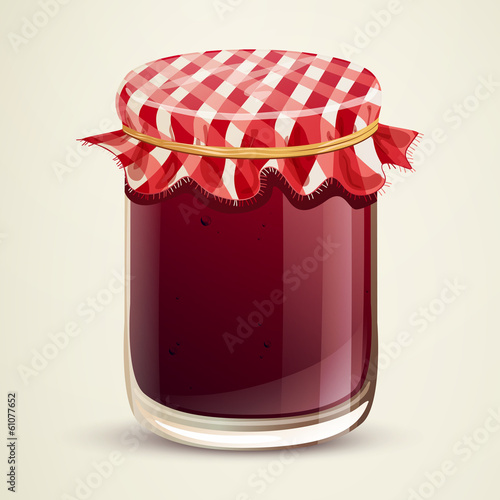 Vector Illustration of Homemade Jam