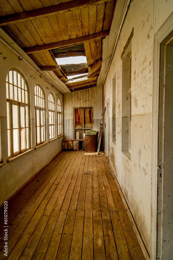 abandoned hallway