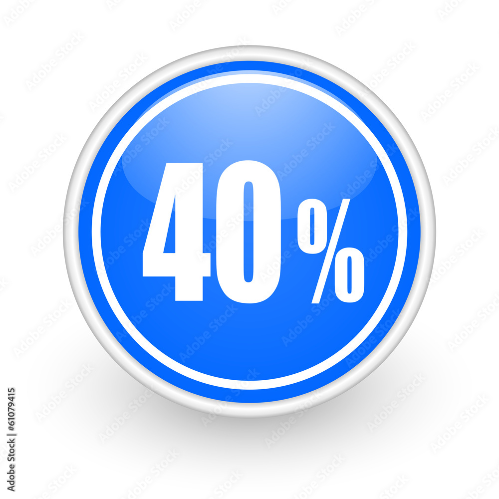 40 percent icon 40 percent icon