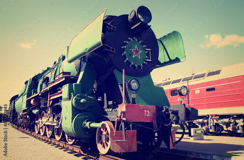 Obraz premium Soviet locomotive