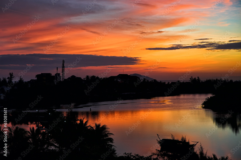 Obraz premium tropical sunset