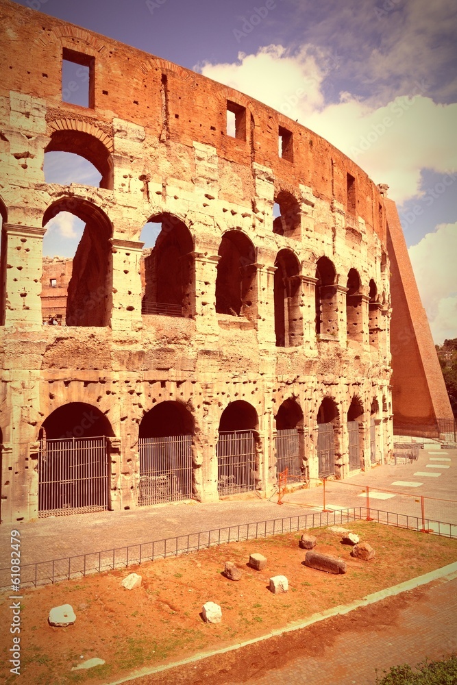 Colosseum, Rome - cross processing retro color tone