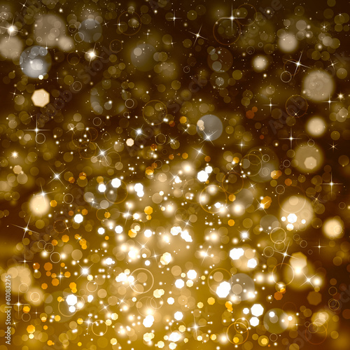 Glittery beautiful bokeh background with stars