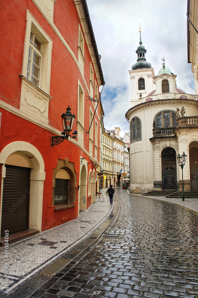 Fototapeta premium Street of Prague, Czech Republic