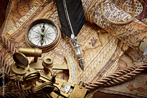 Fotografie vintage marine still life