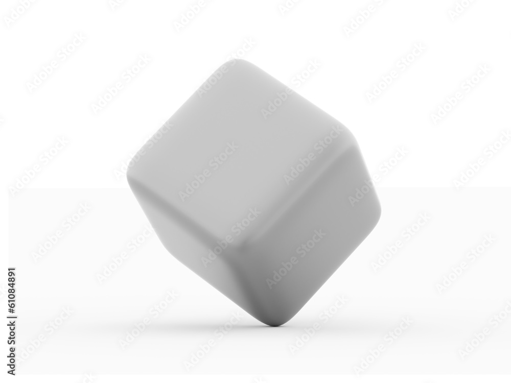 Silver abstract cubes isolated on white Silver abstract cubes isolated on white