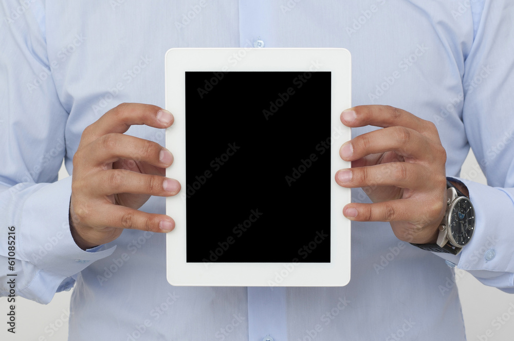 screen of a digital tablet