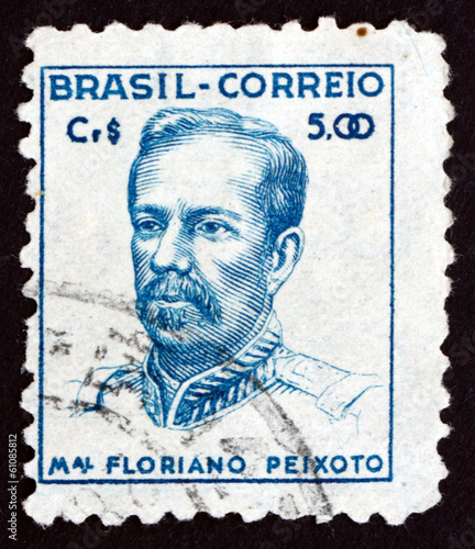 Postage stamp Brazil 1947 Marshal Floriano Peixoto photo