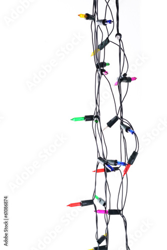 Christmas lights isolated