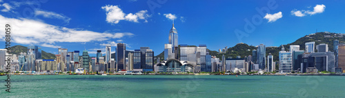 Hong Kong harbour at day photo