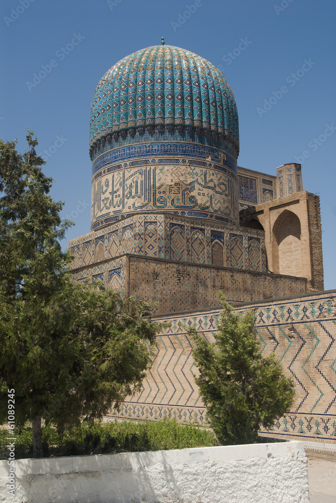 Dôme de La mosquee Bibi Khanoum à Samarcande