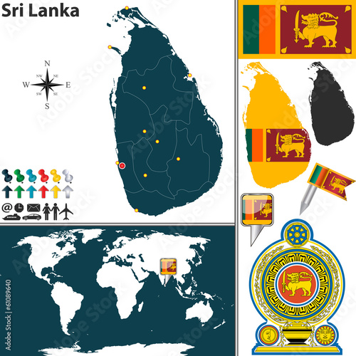 Map of Sri Lanka