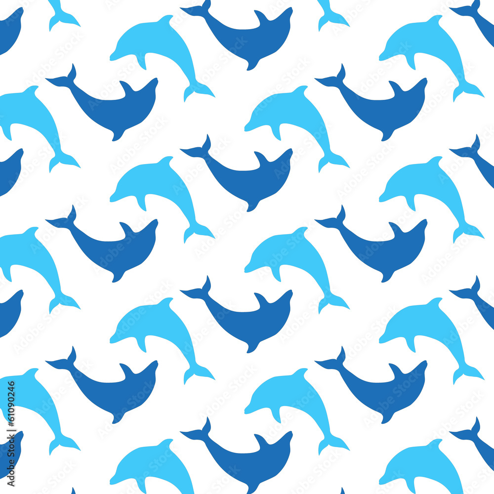 Dolphins background. Seamless texture. Vector art Dolphins background. Seamless texture. Vector art
