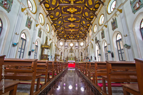 Art decoration inside the church of Christ