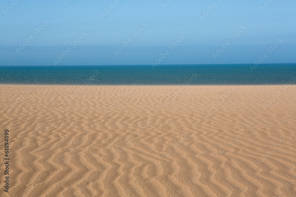 Fototapeta premium View of the Colombian coastline in La Guajira