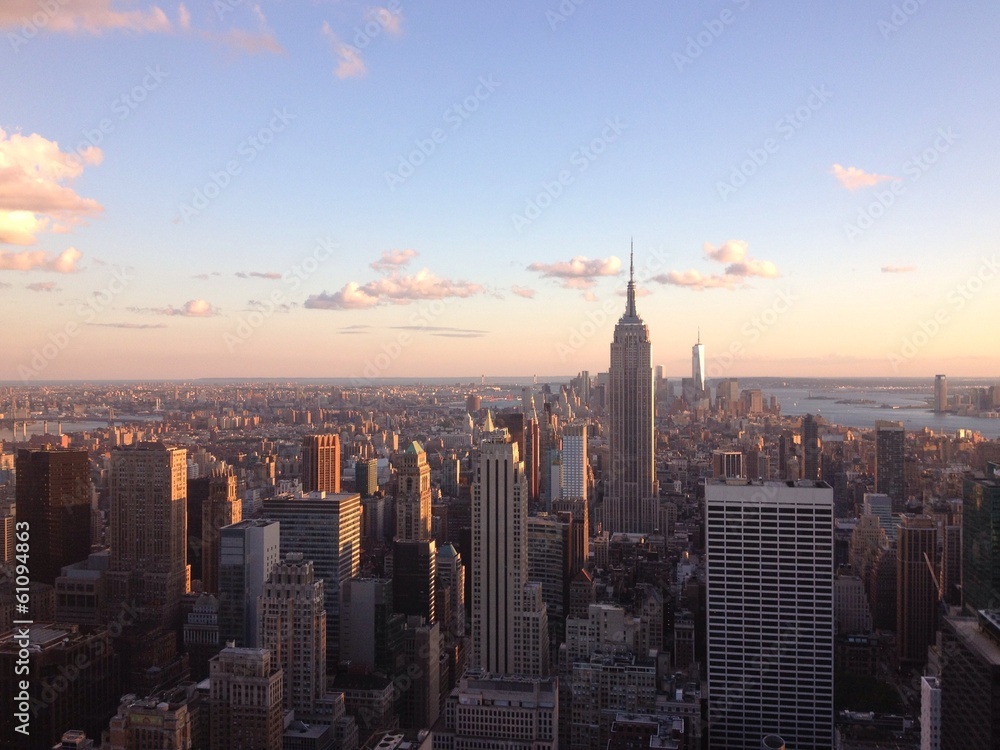 New York Skyline - obrazy, fototapety, plakaty 