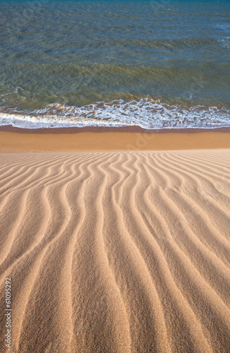 View of the Colombian coastline in La Guajira