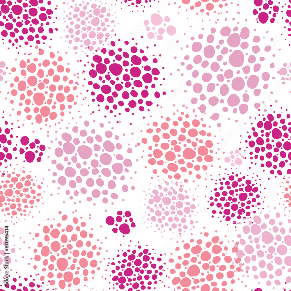 vector abstract textured pink dots seamless pattern background