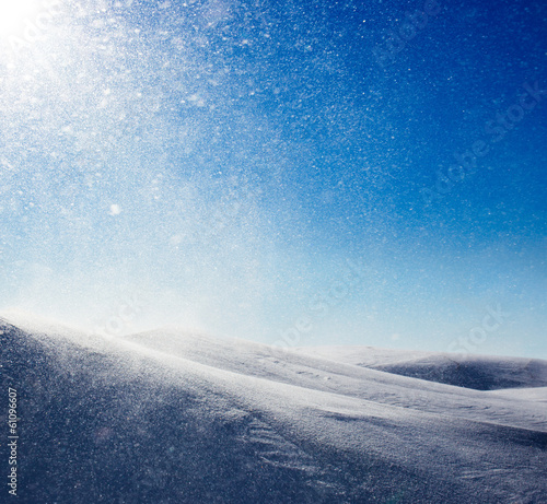 Winter background, snowstorm © Maksim Kostenko