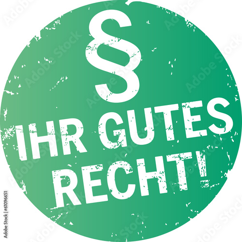 Button Ihr gutes recht