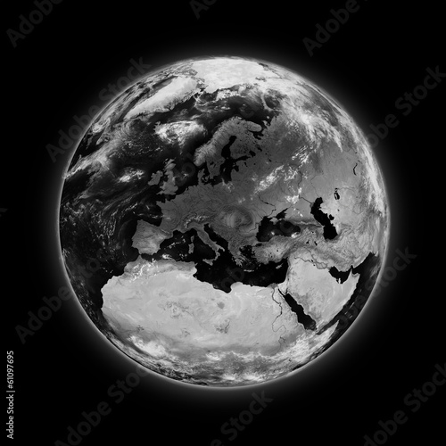 Europe on dark planet Earth