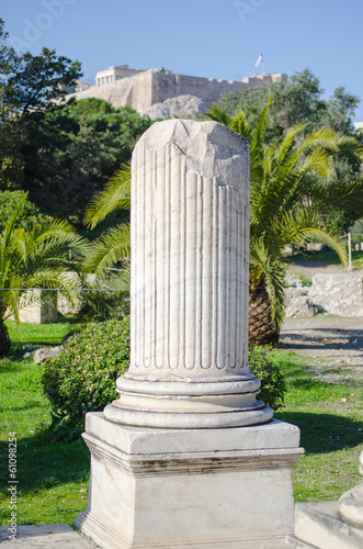 Broken marble column