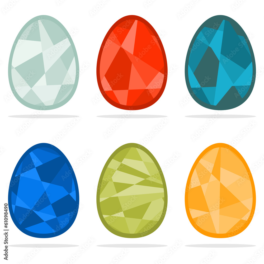 set of easter eggs set of easter eggs