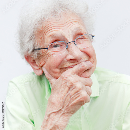 Happy senior woman portrait.