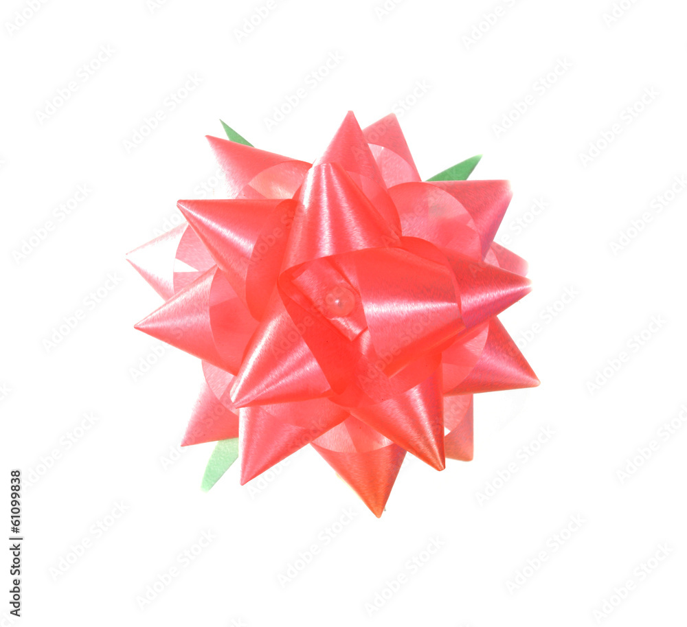red bow ribbon isolated on white red bow ribbon isolated on white