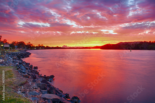 Sunset at Chinderah photo