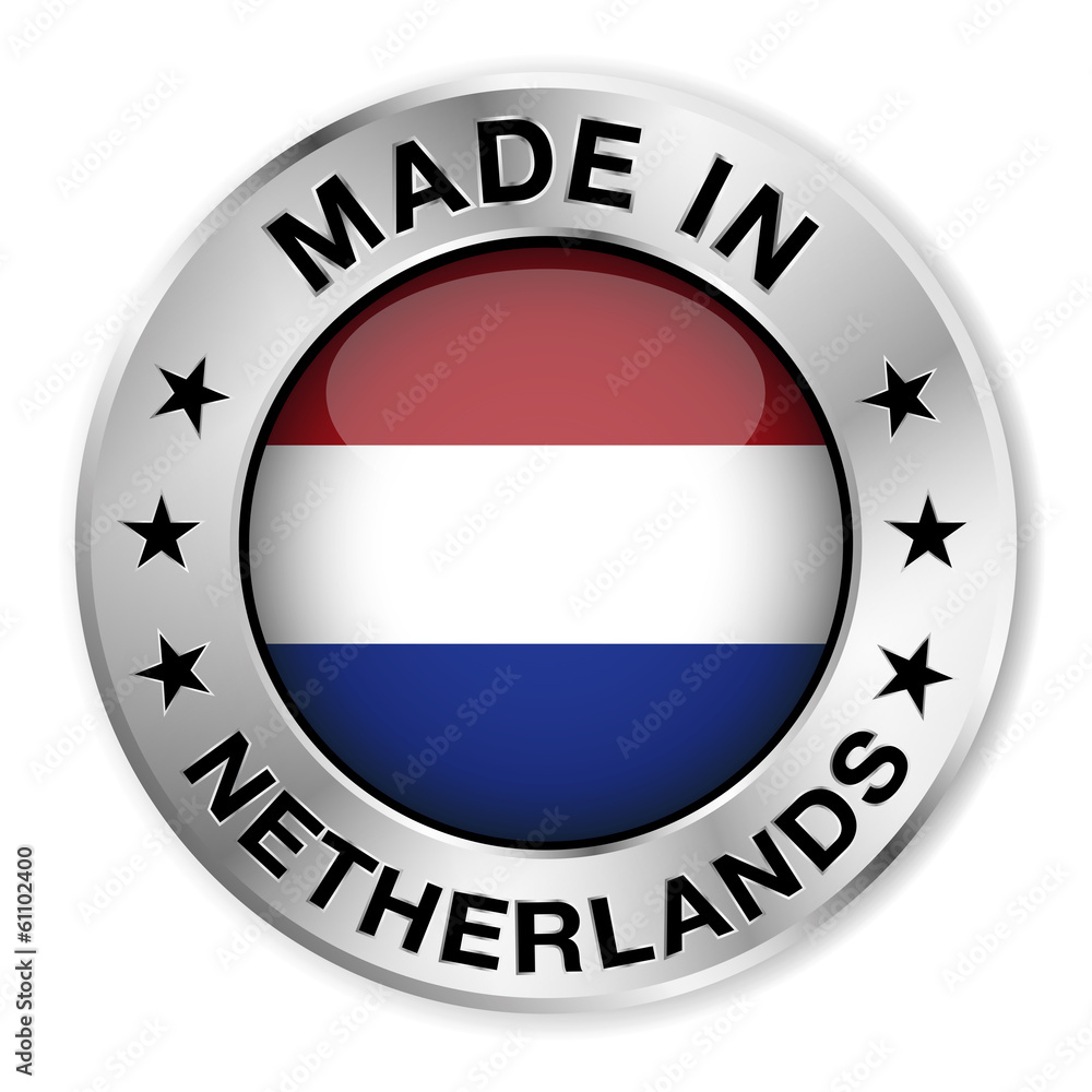 Made In Netherlands Silver Badge Made In Netherlands Silver Badge