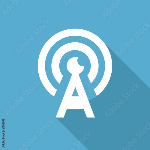 Flat Icon with shadow. Vector EPS 10.