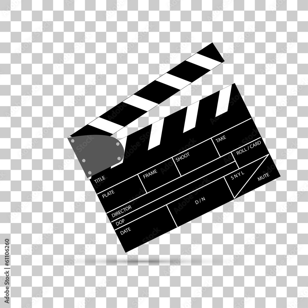 Naklejka premium Film Clapper