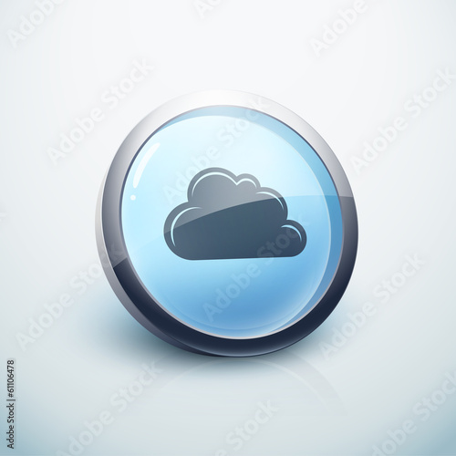 icône bouton internet nuage cloud
