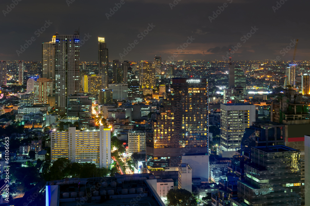Obraz premium Bangkok night view