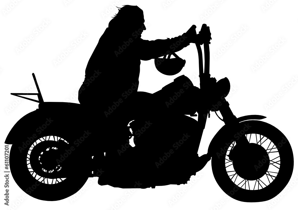 Fototapeta premium Man on motorcycle