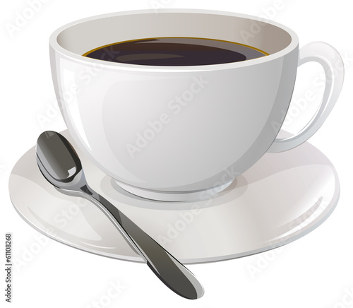 A cup of black coffee