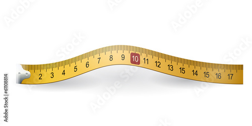 Yellow measuring tape
