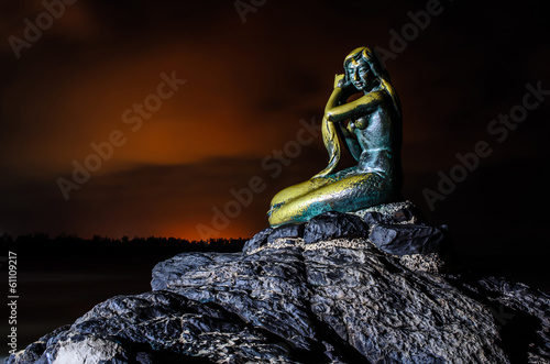 Beautiful mermaid in Songkhla, Thailand