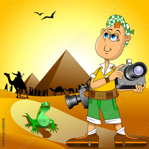 photographer and desert