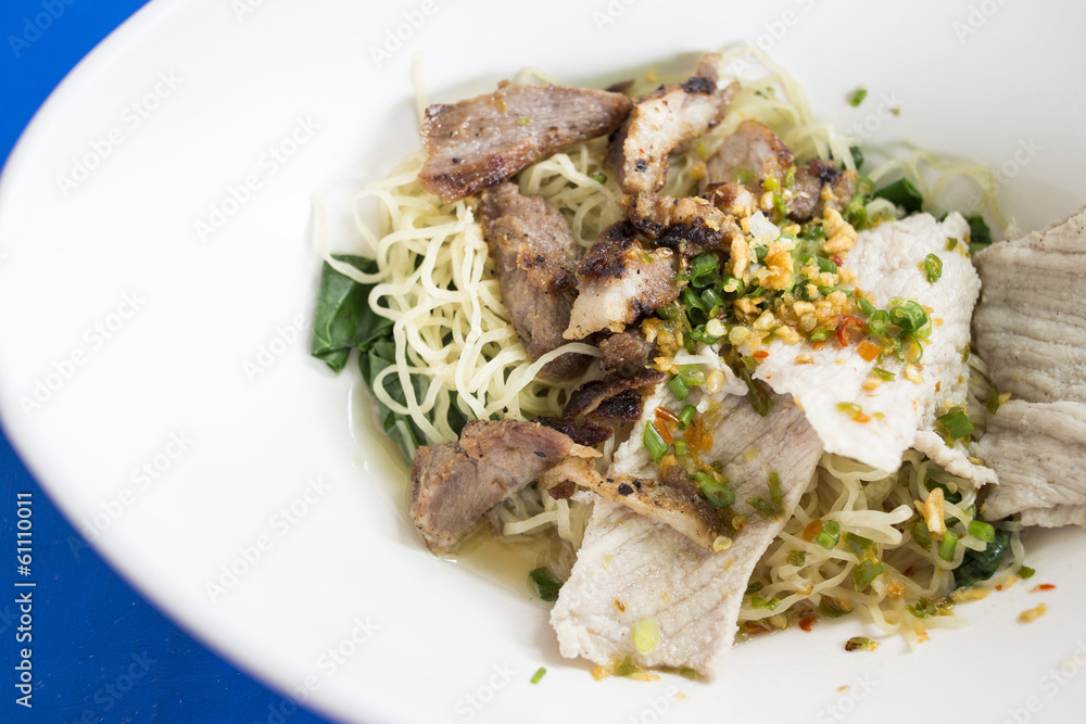 Fotografie Asian pork noodles