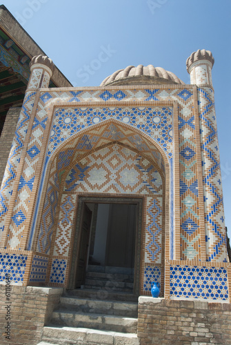 Porte de la mosquée Hazret Khyzr, Samarcande photo