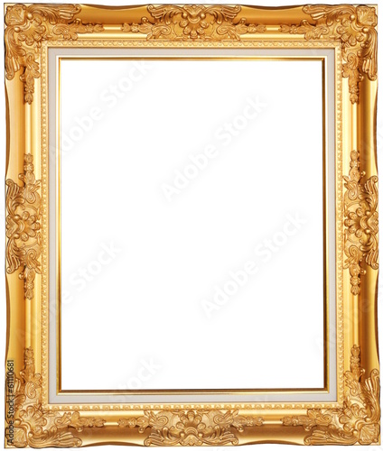 Golden, luxurious picture frame