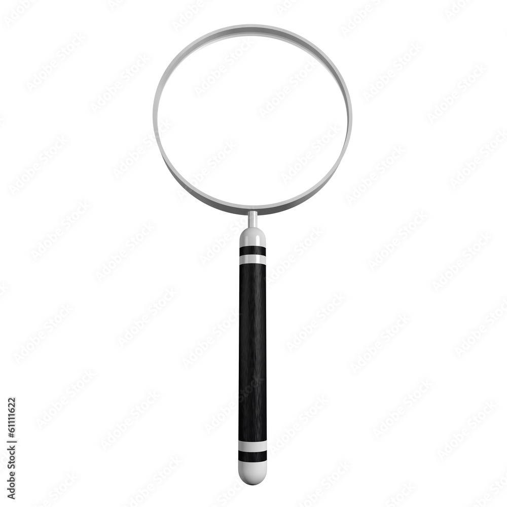 Magnifying glass icon isolated in white background Magnifying glass icon isolated in white background