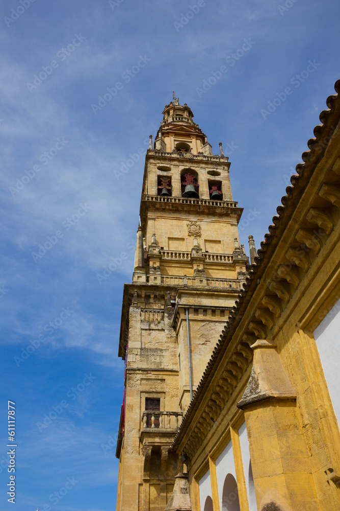 bell tower of cathedral,  Cordoba, Spain