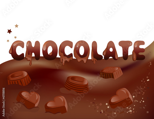 chocolate and candy background