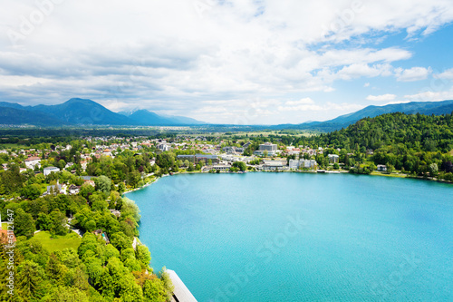 Bled lake from above